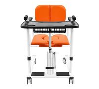 Ascenseur hydraulique pour patient pour la maison, chaise de toilette réglable en hauteur, siège divisé à 180°, chaise de transport portable pour malades, personnes âgées, handicapées, femmes