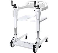 Ascenseur portable pour patient avec transfert divisé à 180 degrés, chaise percée et fauteuil roulant de salle de bain pour personnes âgées paralysées, capacité de 120,2 kg