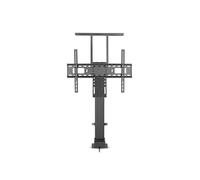 Support de télé motorisé - 37-80" - Poids d'écran Maximal Pris en Charge: 60 kg - Conception d'armoire intégrée - Gamme de Levage: 68-158 cm - Télécommandé - ABS/Acier - Noir