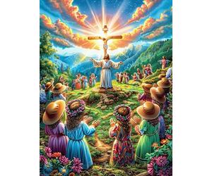Ascension de Jésus Puzzles 1000 Pièces pour Adultes Educa Challenge Relaxant Activité De Famille Divertissement Créatif Décoration Moderne 1000 PCS