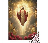 Ascension Scène Religieuse Puzzle 1000 Pièces Puzzle pour Adultes Coffret Puzzle 1000 Pièces Apaisant Déco Cadeau Spirituel 70x50cm/1000pcs