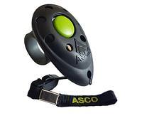 ASCO Finger Clicker, clicker Haut de Gamme pour Le Dressage au clicker, Chiens, Chats, Chevaux, clicker Professionnel, clicker pour Le Dressage des Chiens, Noir AC01F