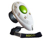 ASCO Finger Clicker, clickers Haut de Gamme pour Le Dressage au clicker, Chiens, Chats, Chevaux, clicqueur à Doigt Professionnel, clickers pour Le Dressage des Chiens, Blanc AC05F