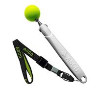 ASCO Target Stick avec Bracelet Extensible pour Chiens, Chats, Chevaux, Dressage et éducation au cliquet, Cible en Acier Inoxydable, Fonction télescopique 17-73 cm, Blanc AC05TS