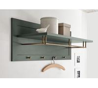Ascot Panneau Mural Portemanteau Entrée 109cm Vert Style Campagne 9NNXAS79