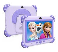 Ascrecem Tablette Enfants 7 Pouces Android Tablette Educative pour Enfant avec WiFi Quad Core 32G ROM Bluetooth ContrôLe Parental Logiciel Enfant Pré-Installé Tablet Tactile de 3-14 ans Fille (Violet)
