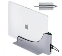 Ascrono Hub Vertical pour Station d'accueil | Compatible avec Apple MacBook Air 13 (M2 2022 & M3 2024) | 2X Port USB-C (40 Gbit/s) Dock Compatible Thunderbolt 4