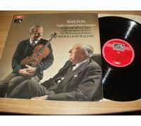 ASD 2542. WALTON. Violin Concerto / viola concerto. Yehudi Menuhin. London Symphony orchestra / new Philharmonia orchestra conducted by Sir William Walton. B/W postage stamp.