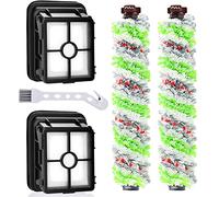 Asdazrxy Lot de 2 filtres de rechange et 2 rouleaux de brosse multifonction pour animal domestique Bissell Crosswave 3 en 1 pour aspirateur Bissell CrossWave 1866 1785 2052 1713