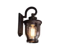 asdchZen Applique Murale D'Extérieur Rustique, Style Européen Vintage, Étanche, pour Éclairage Public, Style Industriel, pour Café Ou Véranda, en Bronze.