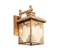 asdchZen Appliques Murales Extérieures Solaires LED 5W, Lanternes Noires De Style Chinois, 3 Modes D'Éclairage, Étanches Ip23, Culot E27, en Aluminium, Double Usage.