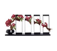 asdchZen Arbres Artificiels Bonsaï Artificiel Créatif Nouvelle Simulation Chinoise Art Floral Ornement Bienvenue Pin Bonsaï Décoration Zen Décor De Bureau Pin Simulé