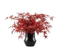 asdchZen Arbres Artificiels, Bonsaï en Feuille D'Érable Artificielle, Érable Rouge Réaliste, Pot De Fleurs en Céramique, Fausse Plante Décorative pour Salon, Bureau Et Étude, Pin Artificiel