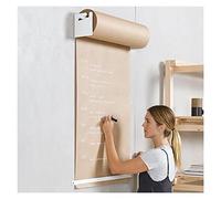 asdchZen Distributeur Et Coupe-Rouleau De Papier Kraft pour Menus De Café, Largeur 37, 67 Ou 97 Cm, Support Mural pour Listes (Courses, Agenda, Etc.), Blanc, 97 Cm De Large (38,1 Pouces).