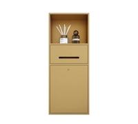 asdchZen Étagère Encastrée pour Salle De Bain, Niche De Rangement pour Papier Toilette, sans Carrelage, pour Salon, Chambre À Coucher, Hôtel, Doré, 700 X 280 X 135 Mm