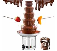 asdchZen Fontaine À Chocolat Électrique À 6 Niveaux, en Acier Inoxydable, pour Une Cascade De Chocolat Maison Lors De Fêtes, Mariages, Anniversaires, 5E Étage