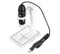 asdchZen Kit D'Accessoires pour Microscope Numérique 1600X 3 en 1, Microscope Électronique Portable USB avec 8 LED, Caméra Zoom, Loupe Et Lames De Microscope, Grossissement 1600X B-1600X