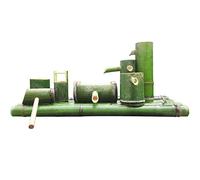 asdchZen Kit De Fontaine en Bambou, Robinet Décoratif avec Pompe À Eau Et Sculpture, pour La Décoration De Jardin, 85 Cm X 60 Cm.