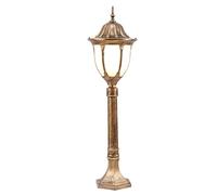 asdchZen Lampadaire Européen en Métal, Luminaire Décoratif Vintage en Aluminium, Idéal pour Un Paysage, Une Rue, Une Villa, Une Pelouse, Un Patio Ou Un Patio, Étanche Ip45, Style Minimaliste, Noir