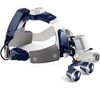 asdchZen Loupe Frontale, Loupe Numérique Portable, Loupe Binoculaire Frontale pour Chirurgie Dentaire, Loupe avec Phares LED 5 W, pour Chirurgie Vasculaire, Deux Batteries Rechargeables