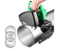 asdchZen Machine de découpe de tuyaux électrique automatique, coupe-tuyau en acier inoxydable robuste, de qualité industrielle, précise et rapide, avec 3 lames de scie, 5 vitesses réglables, pour