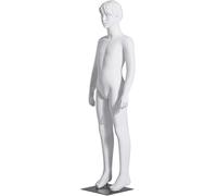 asdchZen Mannequin Corps Entier, Torse Blanc, Modèle en Fibre De Verre pour La Vente De Vêtements, Mannequin Homme pour Présentation en Magasin, Une Couleur, 142 Cm