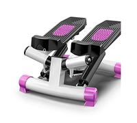 asdchZen Mini stepper Swing Stepper Twist Step Machine à pas avec écran LCD Installation gratuite Machine à pédale hydraulique silencieuse Équipement d'exercice pour la maison, Noir, Noir, Violet