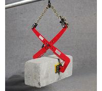 asdchZen Outil De Levage Robuste pour Pavés De Granit, Pince À Chaîne Réglable À 7 Tailles, Pinces De Levage Verticales pour Bordures Et Carreaux, Outil De Transport Grabo,S