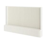 asdchZen Paravent Pliable en Papier, Cloison De Séparation Intérieure Déformable, Mur Souple, Mur De Fond pour Hôtels, Bureaux Et Boutiques De Vêtements, Blanc - 118 À 157,4 Pouces,White-118~157.4In