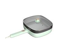 asdchZen Poêle À Frire Électrique Antiadhésive, pour Cuisine, Multicuiseur Domestique, Machine De Cuisson Électrique Portable, Marmite Chaude
