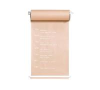 asdchZen Porte-Rouleau De Papier Kraft Brun Mural, Distributeur De Rouleau De Papier Kraft À Dessin Et De Papier Boucher avec Barre De Coupe, pour La Maison, L'École Ou Le Bureau, Blanc, 97 Cm