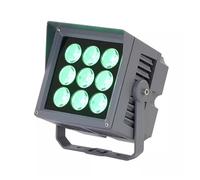 asdchZen Projecteur LED Extérieur Rotatif À 180°, Éclairage Mural Ac85-265V pour Villa, Jardin, Hôtel, Terrasse, Panneau D'Affichage, Éclairage De Travail, Rouge, 27W