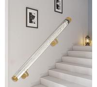 asdchZen Rambarde De Couloir en Acrylique pour Escaliers Intérieurs Et Extérieurs, Robuste, Transparente, avec Bulles, 350 Cm / 11,5 Pi / 138 Po