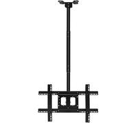 asdchZen Support De Moniteur, Support TV, Fixation Murale pour Téléviseur LCD, Cadre Télescopique Pivotant À Fixation Latérale, Support De Plafond Universel