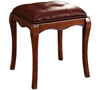 asdchZen Tabouret De Coiffeuse pour Chambre À Coucher, Chaise Décorative avec Coussin en Mousse Haute Densité, Élégant Et Tendance, Tabouret D'Entrée pour Se Changer, Marron