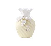 asdchZen Vase pour Fleurs, Vase en Céramique Jaune Clair, Vase Créatif Phnom Penh Flowers, Composition De Fleurs Séchées en Porcelaine, Décoration De Bureau, Salon Simple