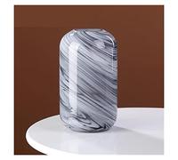 asdchZen Vases pour Fleurs, Vases en Verre Modernes Et Créatifs Décorés À L'Encre, Décorations Légères Et Luxueuses pour Le Salon, Compositions Florales De Table, Faïence Colorée, Vert Coagulé, Gris