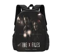 ASDCTYTKO Affiche de The X-Files S11 N°2 Sac à dos pour hommes femmes filles adolescentes Les X-Files Mulder Scully Gillian Anderson David Duchovny cadeau de festival