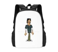 ASDCTYTKO Chris Mclean Modèle de mode Portable de voyage Sac à dos scolaire Chris Mclean Total Drama Chris Total Drama Total Drama Total Drame cadeau du festival