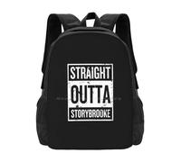 ASDCTYTKO Directement sortis de Storybrooke-White Words Sacs à dos pour étudiants universitaires Sac à dos Une fois il était Un temps Cadeau du festival Storybrooke Abc Ouat