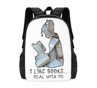 ASDCTYTKO J’aime les livres... Acceptez ! Sacs à dos de mode Lecture de nerds Fandoms Les Instruments Mortels Le Festival Infernal