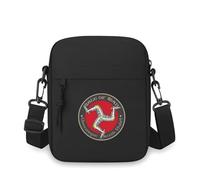 ASDCTYTKO Jambes blindées, bouclier rouge, sac bandoulière Isle of Man Men Sac bandoulière femme à une épaule dessin animé Anime Film Impression Unisex Gift Unisex Festival