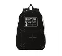 ASDCTYTKO Je peux avoir l’air d’écouter - Drôle de LARP Sac à dos simple et stylé Sac à dos en toile Sacs féminins cadeau de festival