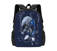 ASDCTYTKO Le sol est mon océan II sacs d’école pour adolescentes Sacs de voyage portables Carlos Je suis le requin Japon brésilien cadeau de festival