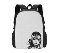 ASDCTYTKO Les Misérables Texte complet de la comédie musicale Paroles Sacs de mode Les Misérables Scénario de la comédie musicale Broadway Paroles Sac d’école Sac à dos cadeau pour le festival