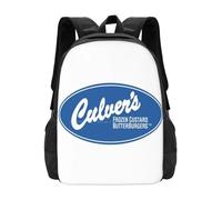 ASDCTYTKO Logo 3 Fashion Pattern de Culver’s Laptop de voyage Sac à dos scolaire Culvers Cheese Curds Burger Custard America cadeau du festival