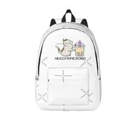 ASDCTYTKO Pixel Kitty a besoin de plus de thé ! Sac à dos simple et élégant en toile Sacs féminins cadeau de festival
