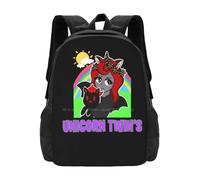 ASDCTYTKO Sacs à dos des jumelles licorne Sacs de mode Iamsanna Gamer Funneh Je suis Sanna Pink Gaming Leah Ashe Moody Krew Cadeau mignon pour un festival