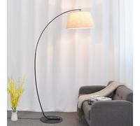 Asdfeop Lampadaire arqué Minimaliste de 180 cm de Haut, Lampe de Lecture arquée avec Interrupteur à Pied, Douille E26, pour la Maison, Le Bureau ou la Chambre à Coucher.