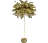 Asdfeop Lampadaire avec 45 Plumes d'autruche Naturelles, Lampe de Sol avec 3 lumières LED réglables, avec Interrupteur à Pied, pour Chambre et Salon H 160 cm